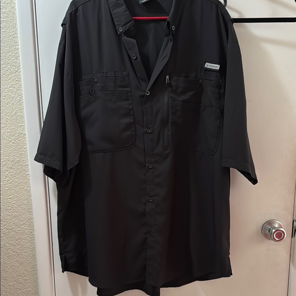 Gradual Black Short Sleeve Shirt XXL